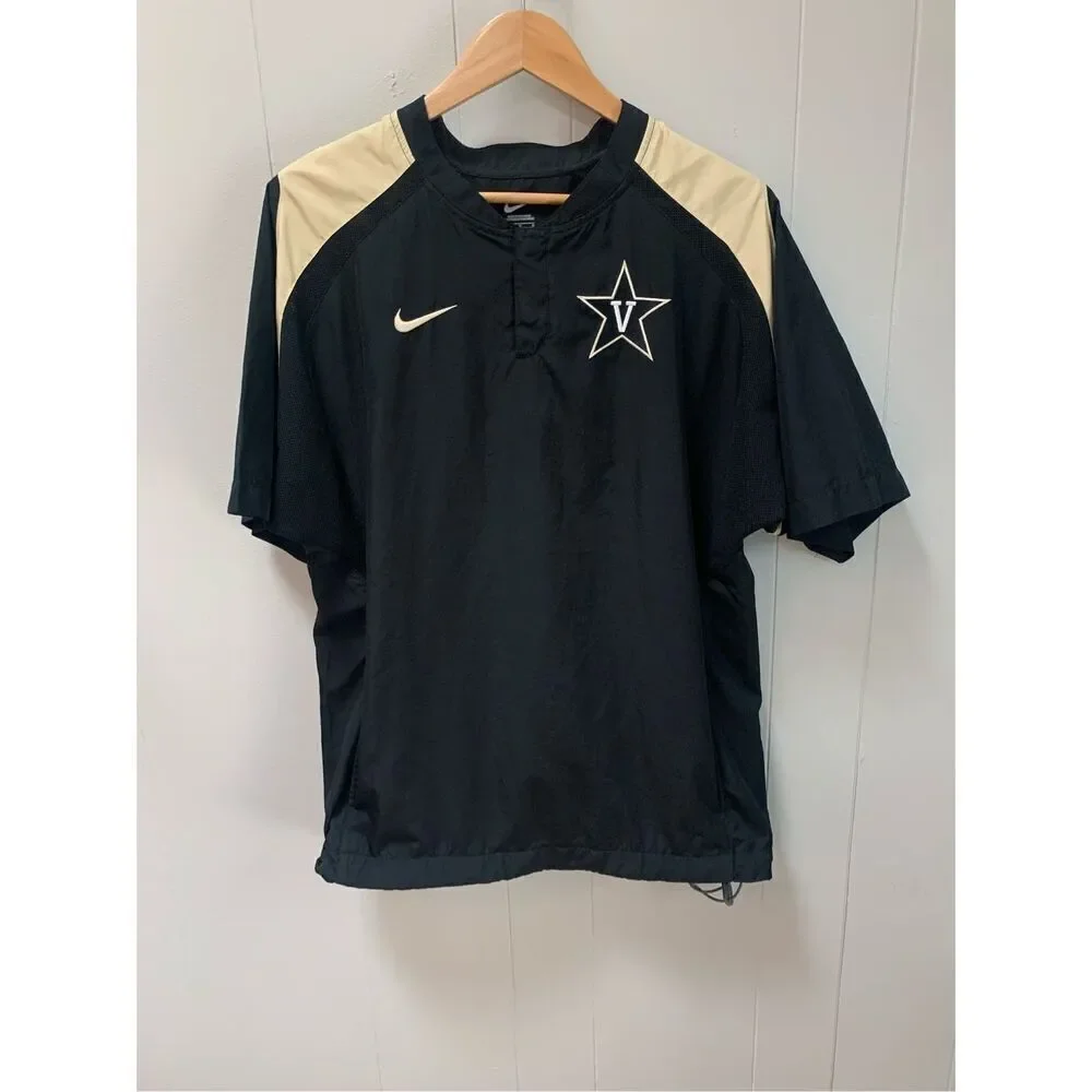 Nike Vanderbilt Baseball Warm Up Jacket Black Men's Medium
